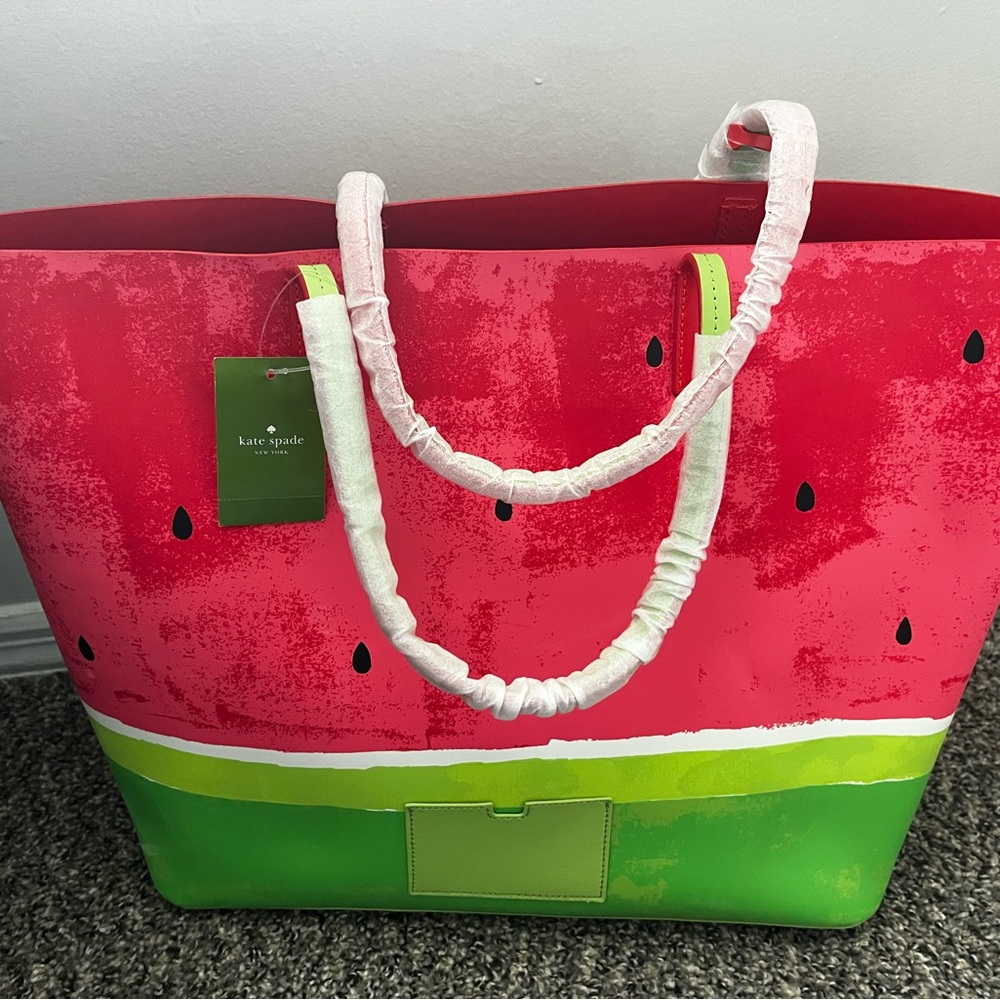 Kate Spade leather watermelon tote! Never used!